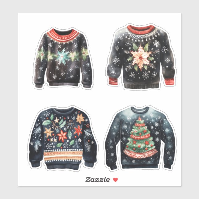 Black Ugly Christmas Sweaters (Sheet)