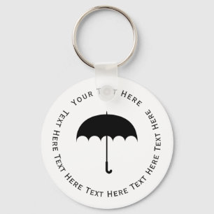 Black Umbrella Key Ring