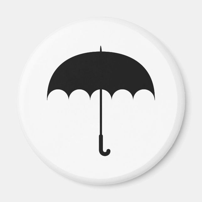 Black Umbrella Magnet (Front)