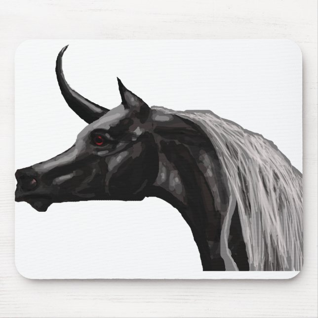 Black Unicorn Mousepad (Front)