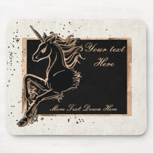 Black Unicorn Mousepad