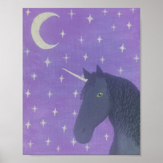 Black Unicorn Poster