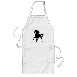 Black Unicorn Silhouette Apron