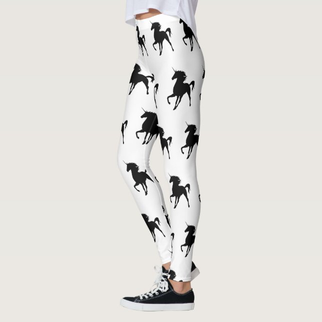 Black Unicorn Silhouette Legging (Left)