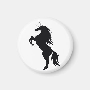 Black Unicorn Silhouette Magnet