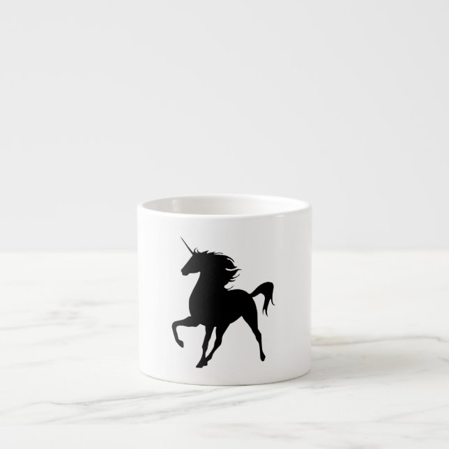 Black Unicorn Silhouette Mug (Front)