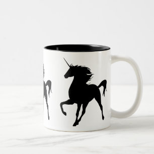 Black Unicorn Silhouette Mug