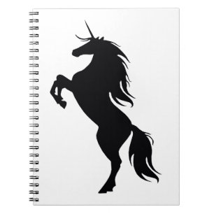 Black Unicorn Silhouette Notebook