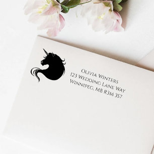 Black Unicorn Silhouette  Self-inking Stamp