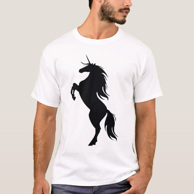 Black Unicorn Silhouette Shirt (Front)