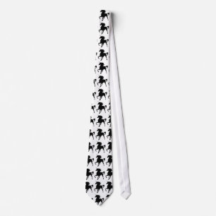 Black Unicorn Silhouette Tie