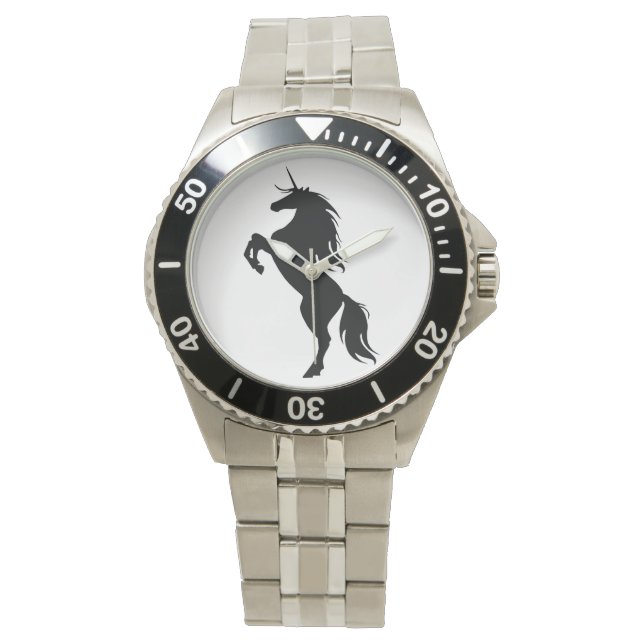 Black Unicorn Silhouette Watch (Front)