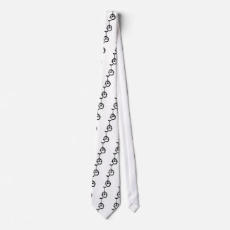 black unicycle icon tie