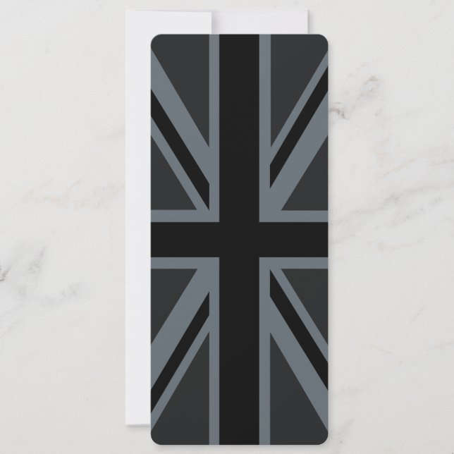 Black Union Jack British Flag Design Customise it (Front)