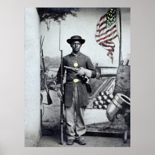 Black Union Soldier, 1860s Poster