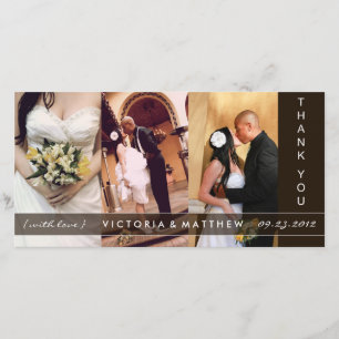 BLACK UNION WEDDING THANK YOU CARD
