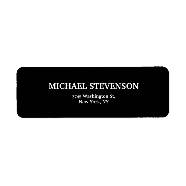 Black Unique Minimalist Plain Modern (Front)