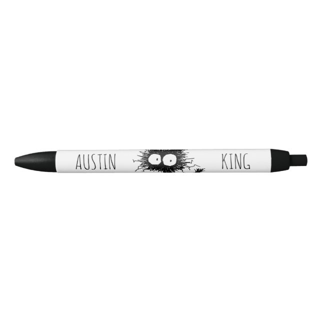 Black Unkempt Kitten GabiGabi Black Ink Pen (Front)