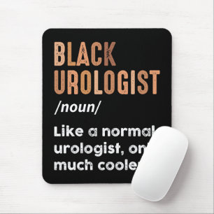Black Urologist Definition Funny Urology Doctor Mouse Mat
