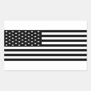 Black US Flag Sticker of the Resistance