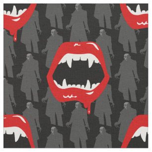 black vampire fangs nosferatu spooky black fabric