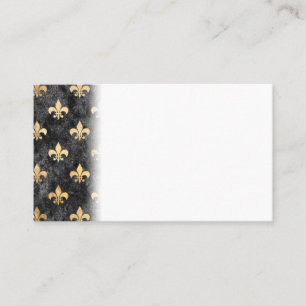 Black Velvet Fleur De Lis Mardi Gras Orleans Business Card