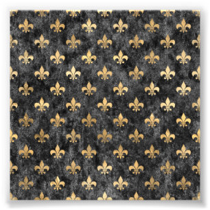 Black Velvet Fleur De Lis Mardi Gras Orleans Photo Print