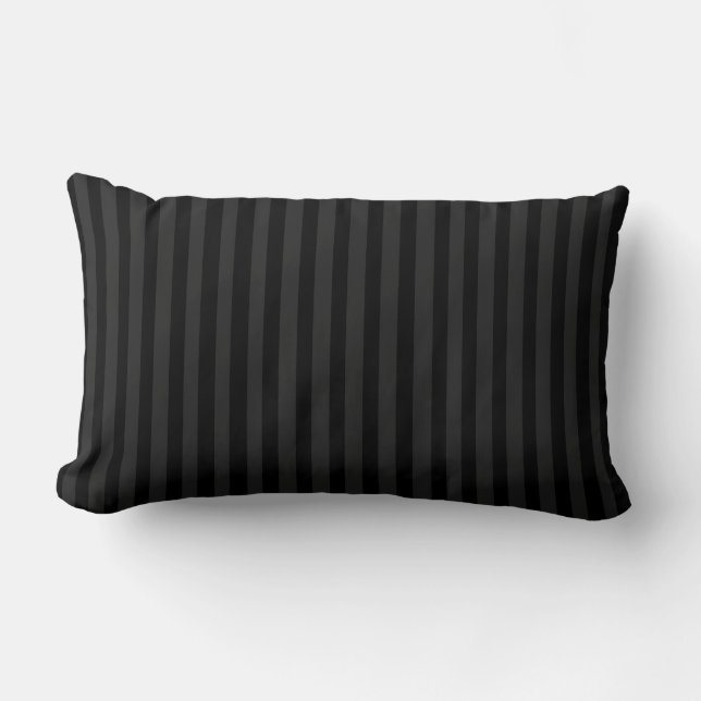 Black Velvet Lumbar Cushion (Front)