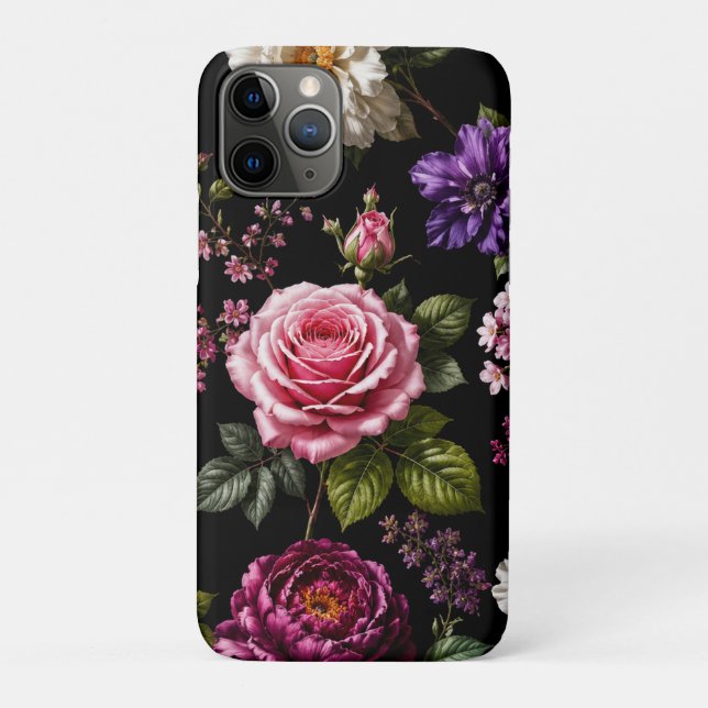 Black Velvet Rose Case-Mate iPhone Case (Back)