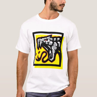 Black Venomous snake yellow and red T-Shirt