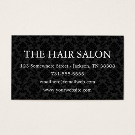 Black Vintage Background Business Cards