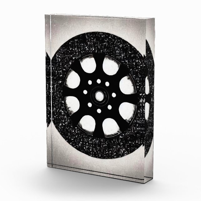 Black Vintage Film Reel Photo Block (Right)