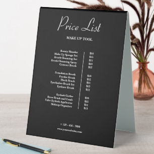 Black Vintage Floral Makeup Price List