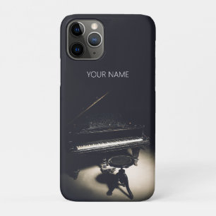 Black vintage grand piano  iPhone 11 pro case