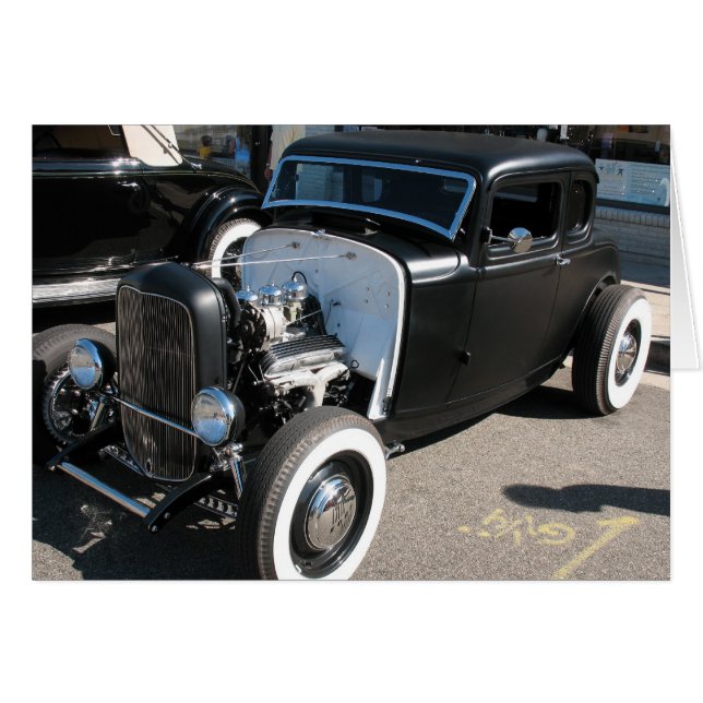 Black Vintage Hot Rod (Front Horizontal)