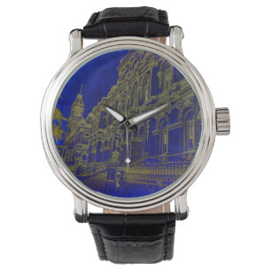 Black Vintage Leather Watch