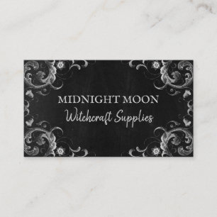 Black Vintage Spell And Witchcraft Supply Business Card