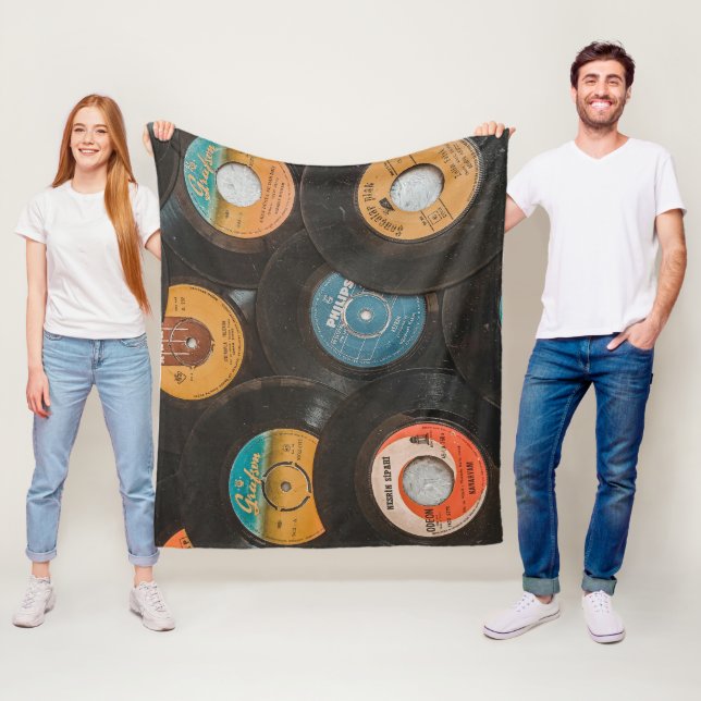 Black Vinyl Classic Records Fleece Blanket (In Situ)