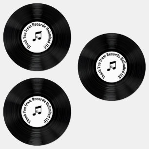 Black Vinyl LP Records Thank You