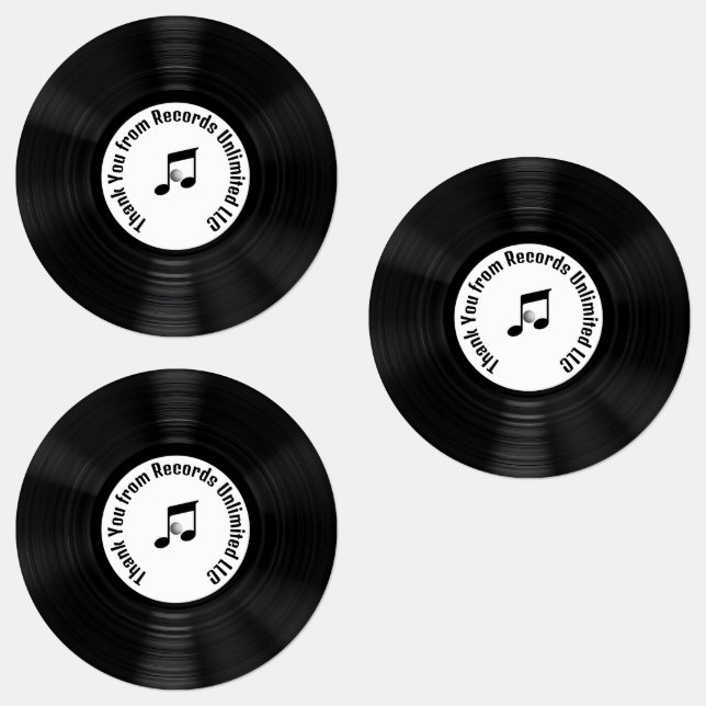 Black Vinyl LP Records Thank You (Group)