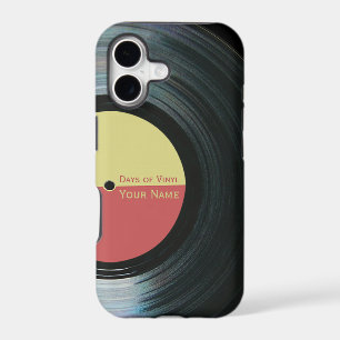 Black Vinyl Record Effect on iPhone 5 Case Xtreme