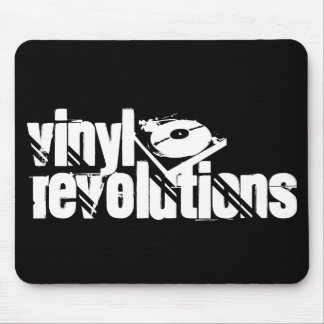 Black Vinyl Revolutions Mousepad