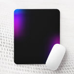 Black Violet Gradient Glow Mouse Mat<br><div class="desc">Cool black mouse pad with accents of violet to indigo gradient glow. Simple,  unique,  and a touch mysterious. ♡ Idyllfire</div>