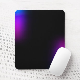 Black Violet Gradient Glow Mouse Mat