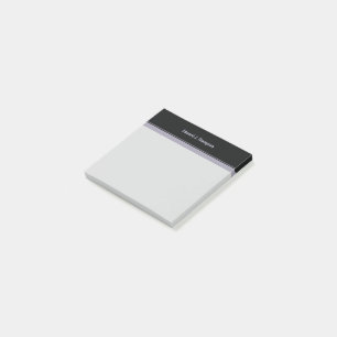 Black Violet Simple Border Post-it Notes