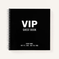 Black VIP Guest Book