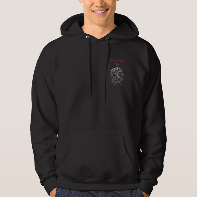 black vortex hoodie (Front)