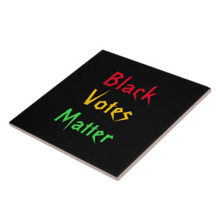 Black Votes Matter Ceramic Tile