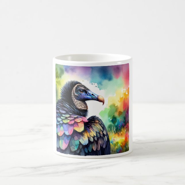 Black Vulture AREF1819 - Watercolor Coffee Mug (Center)