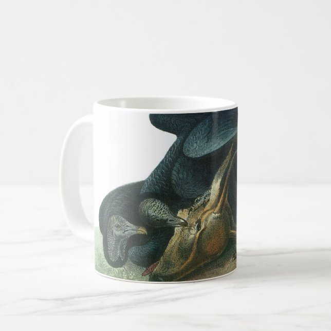 Black Vulture by Audubon Coffee Mug (Front Left)